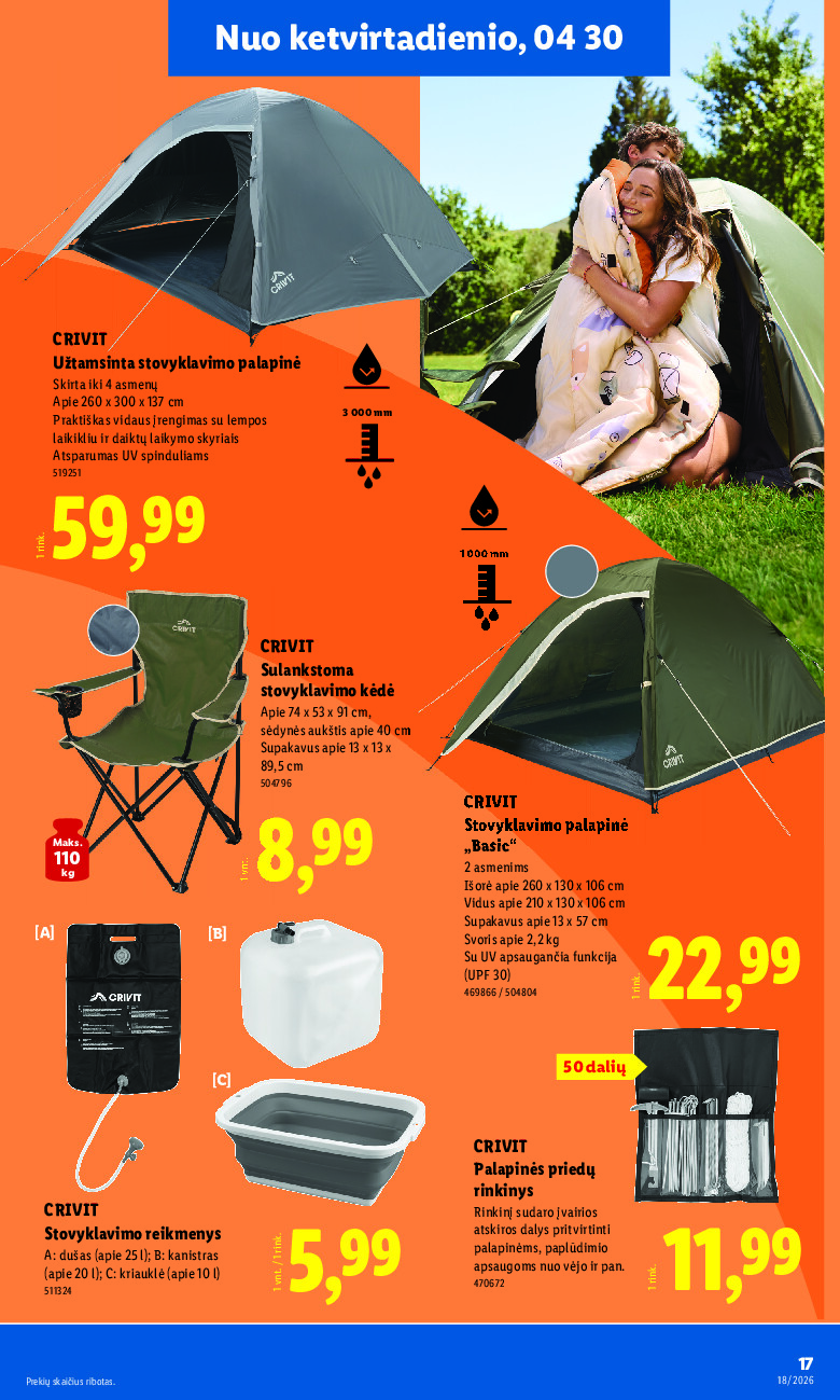 lidl - NE MAISTO PREKIŲ PASIŪLYMAI (2026-04-27 - 2026-05-03) - page: 17