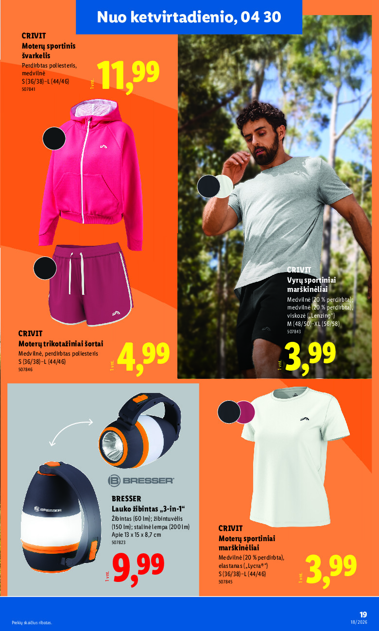 lidl - NE MAISTO PREKIŲ PASIŪLYMAI (2026-04-27 - 2026-05-03) - page: 19