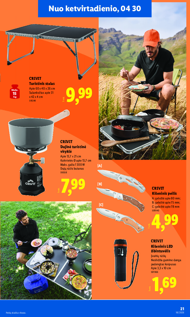 lidl - NE MAISTO PREKIŲ PASIŪLYMAI (2026-04-27 - 2026-05-03) - page: 21