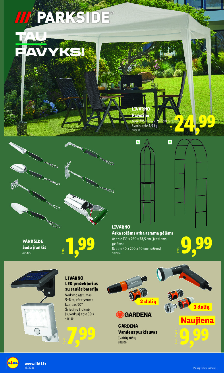 lidl - NE MAISTO PREKIŲ PASIŪLYMAI (2026-04-27 - 2026-05-03) - page: 26