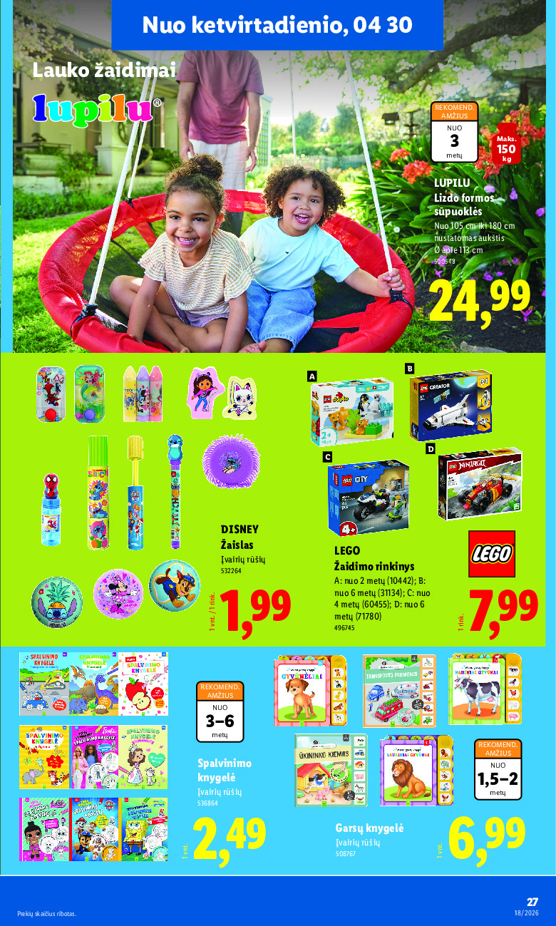 lidl - NE MAISTO PREKIŲ PASIŪLYMAI (2026-04-27 - 2026-05-03) - page: 27