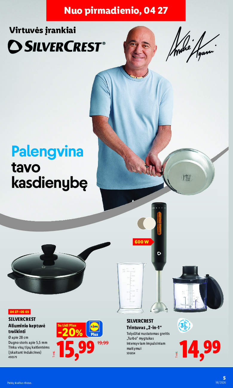 lidl - NE MAISTO PREKIŲ PASIŪLYMAI (2026-04-27 - 2026-05-03) - page: 5