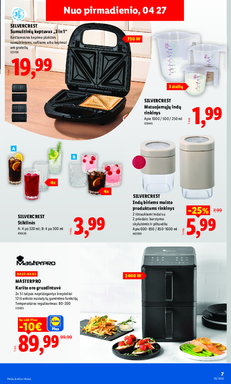 lidl - NE MAISTO PREKIŲ PASIŪLYMAI (2026-04-27 - 2026-05-03) - page: 7