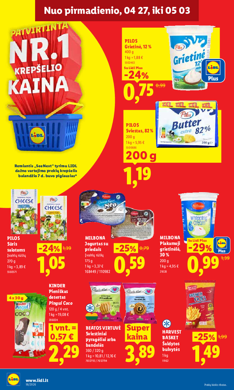 lidl - MAISTO PREKIŲ PASIŪLYMAI (2026-04-27 - 2026-05-03) - page: 14