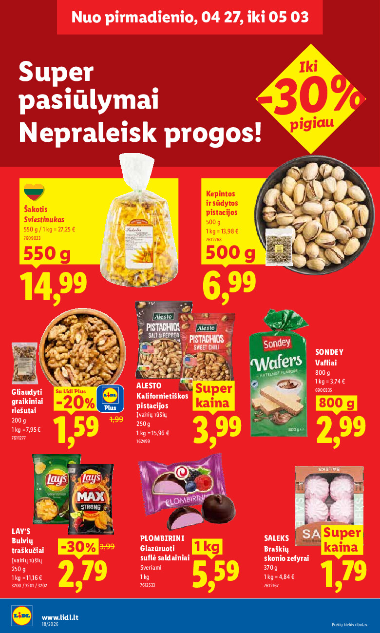 lidl - MAISTO PREKIŲ PASIŪLYMAI (2026-04-27 - 2026-05-03) - page: 16