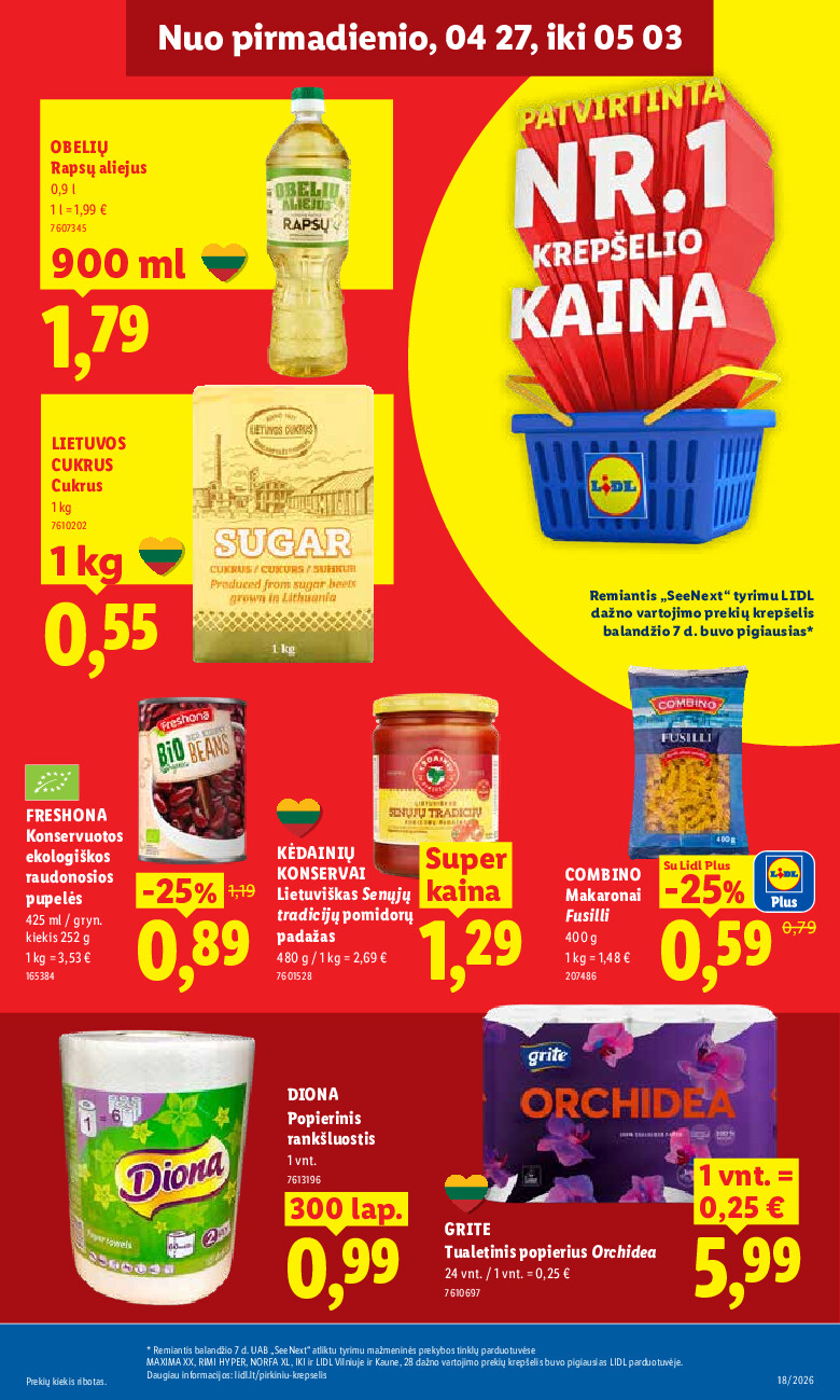 lidl - MAISTO PREKIŲ PASIŪLYMAI (2026-04-27 - 2026-05-03) - page: 17