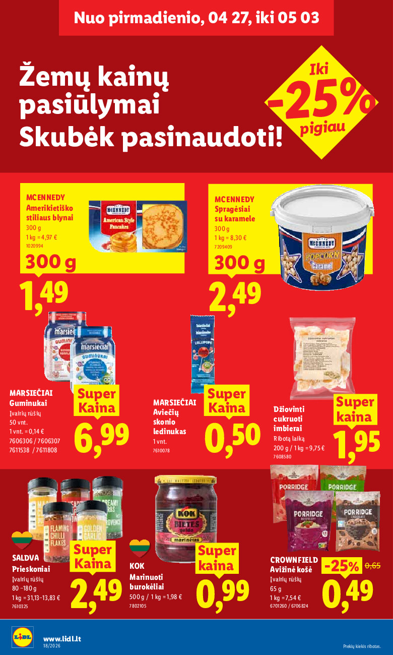lidl - MAISTO PREKIŲ PASIŪLYMAI (2026-04-27 - 2026-05-03) - page: 20
