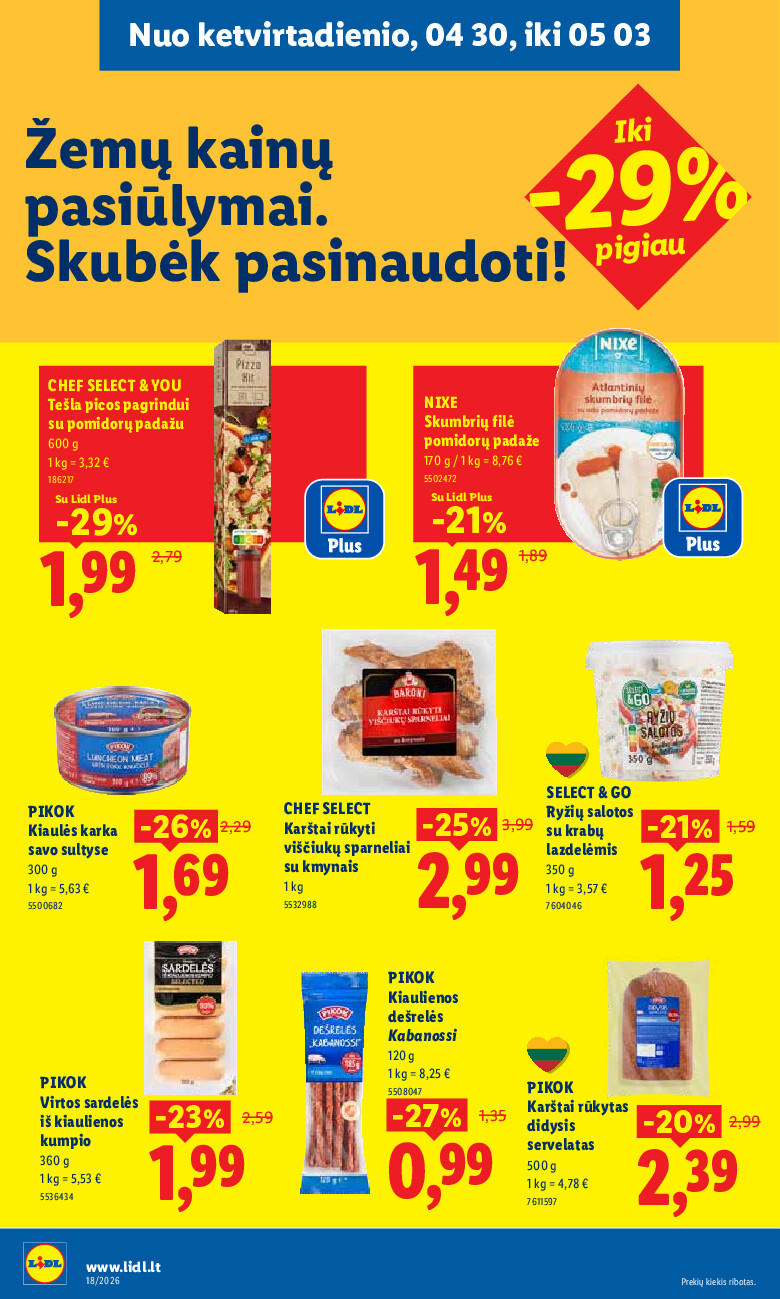 lidl - MAISTO PREKIŲ PASIŪLYMAI (2026-04-27 - 2026-05-03) - page: 28