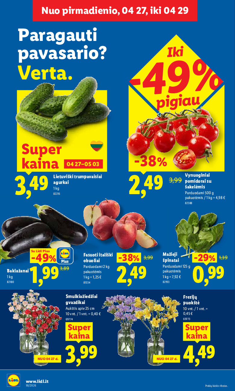 lidl - MAISTO PREKIŲ PASIŪLYMAI (2026-04-27 - 2026-05-03) - page: 4