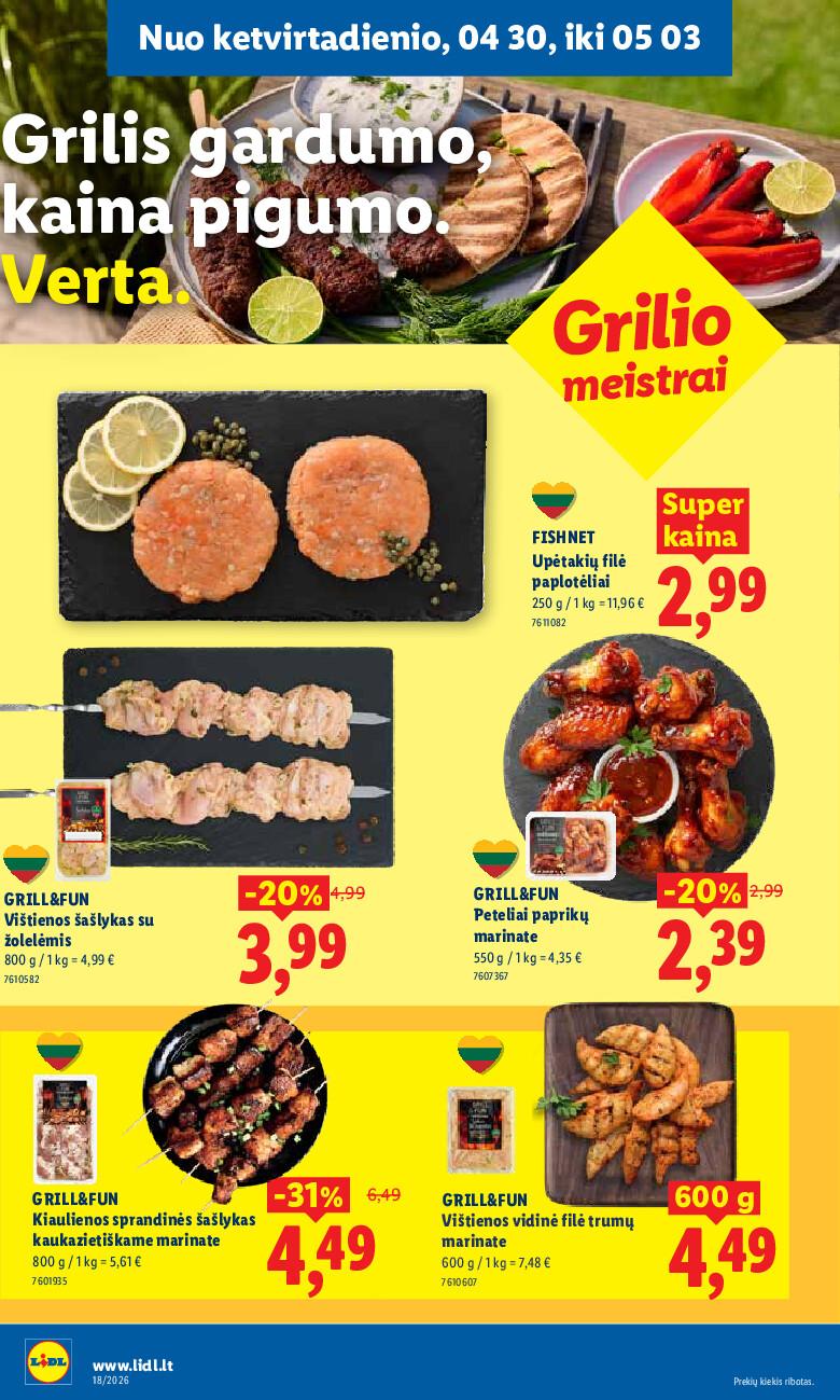 lidl - MAISTO PREKIŲ PASIŪLYMAI (2026-04-27 - 2026-05-03) - page: 32