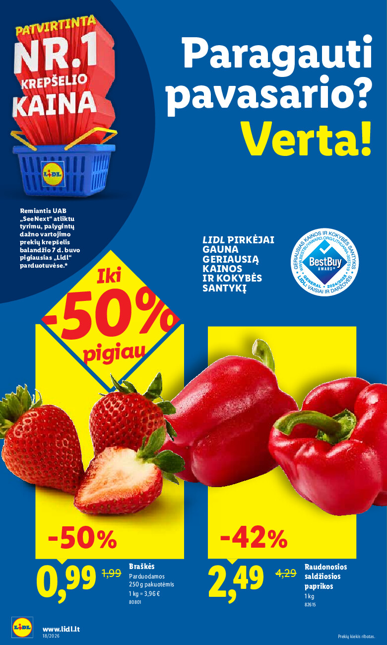 lidl - MAISTO PREKIŲ PASIŪLYMAI (2026-04-27 - 2026-05-03) - page: 34