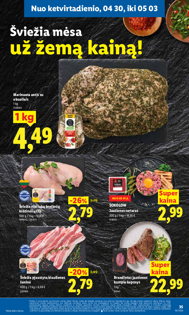 lidl - MAISTO PREKIŲ PASIŪLYMAI (2026-04-27 - 2026-05-03) - page: 37