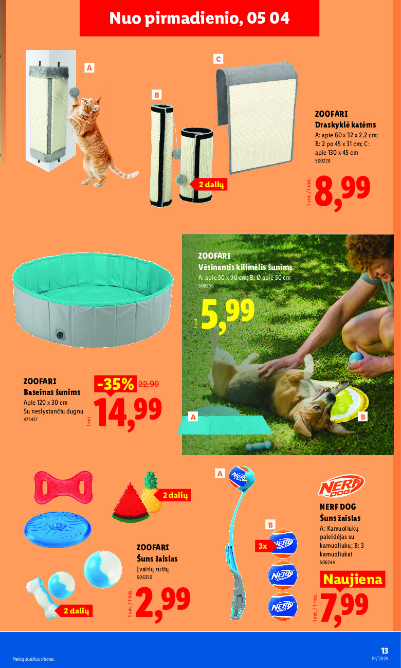 lidl - NE MAISTO PREKIŲ PASIŪLYMAI (2026-05-04 - 2026-05-10) - page: 13
