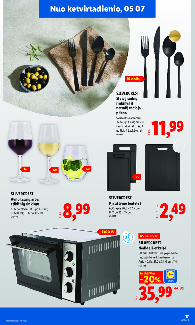 lidl - NE MAISTO PREKIŲ PASIŪLYMAI (2026-05-04 - 2026-05-10) - page: 17
