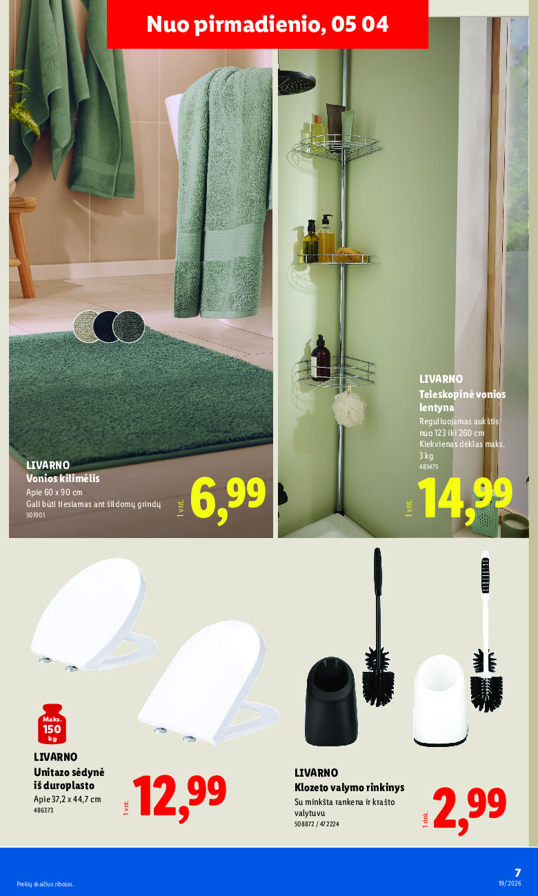 lidl - NE MAISTO PREKIŲ PASIŪLYMAI (2026-05-04 - 2026-05-10) - page: 7