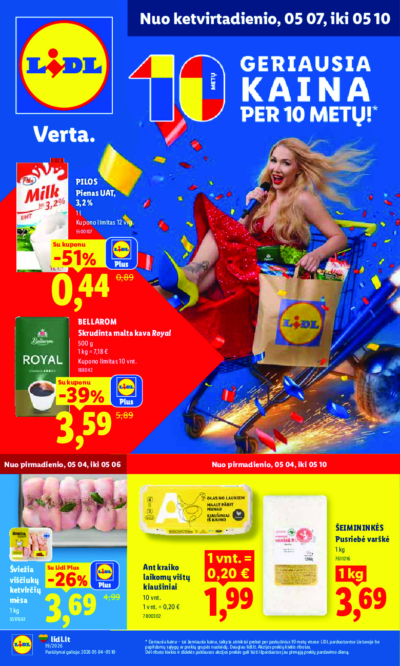 lidl - MAISTO PREKIŲ PASIŪLYMAI (2026-05-04 - 2026-05-10) - page: 1