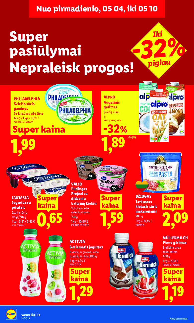 lidl - MAISTO PREKIŲ PASIŪLYMAI (2026-05-04 - 2026-05-10) - page: 18