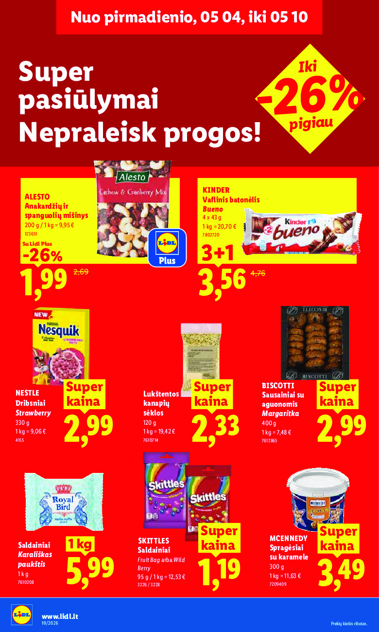 lidl - MAISTO PREKIŲ PASIŪLYMAI (2026-05-04 - 2026-05-10) - page: 20