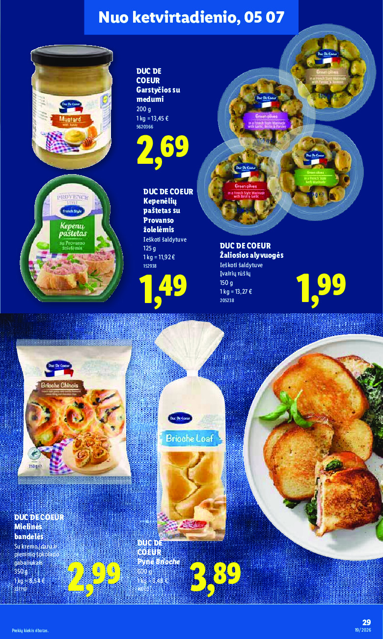 lidl - MAISTO PREKIŲ PASIŪLYMAI (2026-05-04 - 2026-05-10) - page: 29