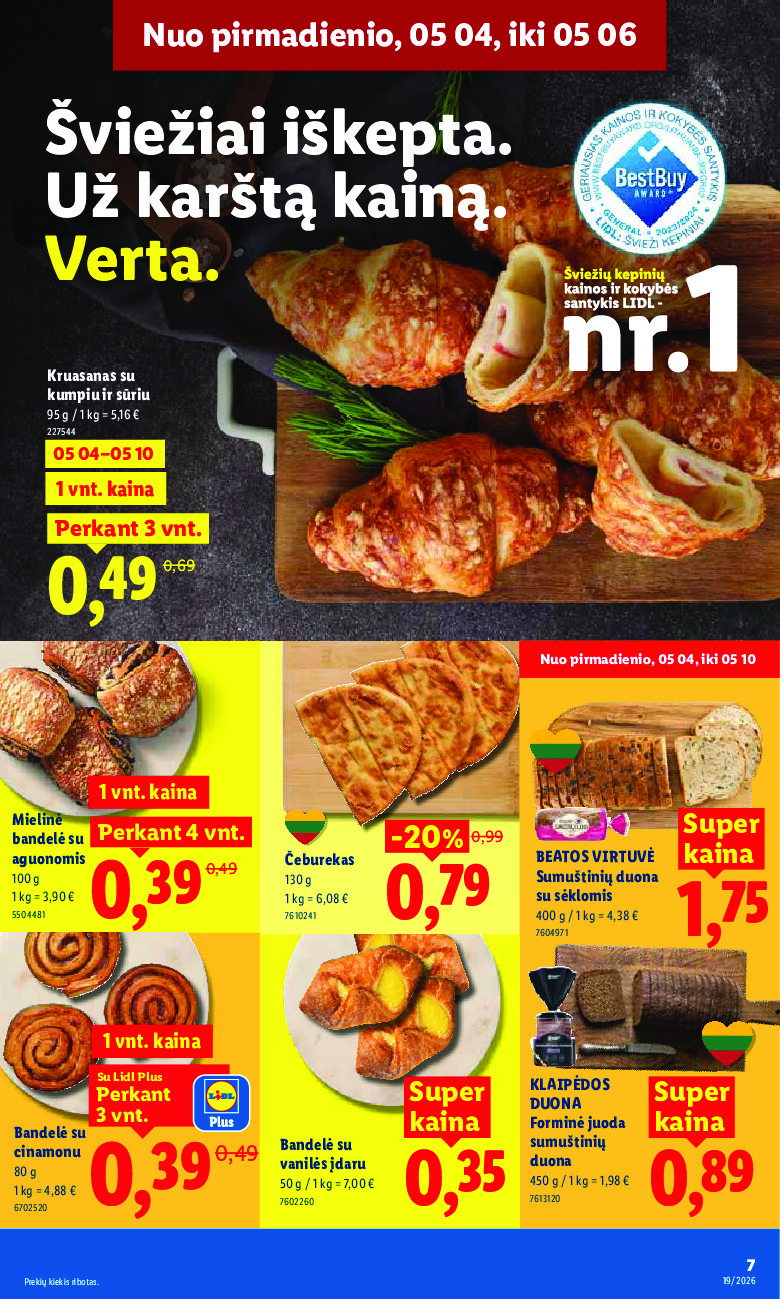 lidl - MAISTO PREKIŲ PASIŪLYMAI (2026-05-04 - 2026-05-10) - page: 7
