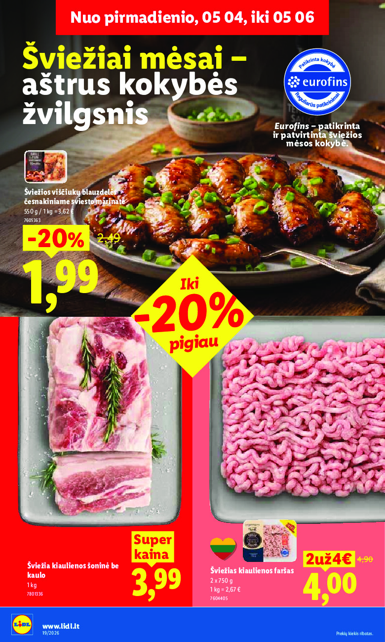 lidl - MAISTO PREKIŲ PASIŪLYMAI (2026-05-04 - 2026-05-10) - page: 10