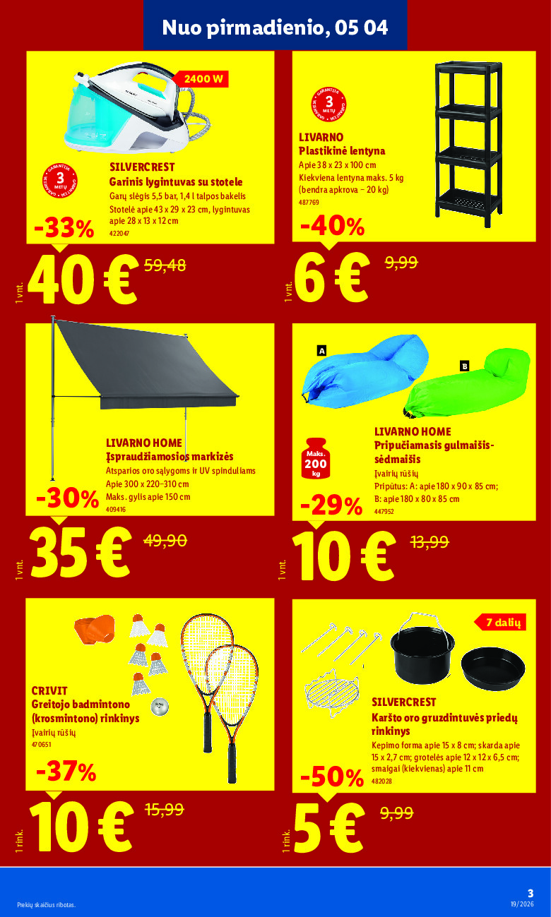 lidl - Nauja parduotuvė Garliavoje (2026-05-04 - 2026-05-10) - page: 3