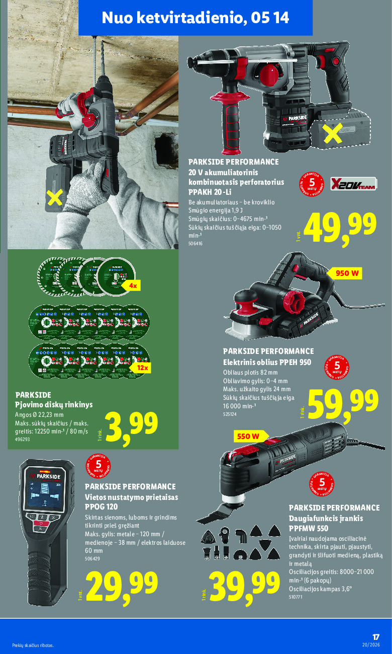 lidl - NE MAISTO PREKIŲ PASIŪLYMAI (2026-05-11 - 2026-05-17) - page: 17