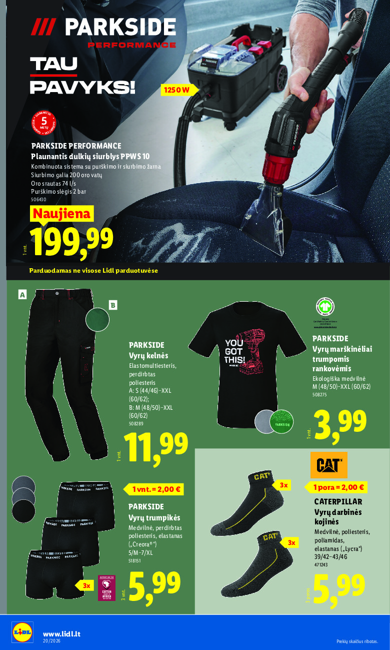 lidl - NE MAISTO PREKIŲ PASIŪLYMAI (2026-05-11 - 2026-05-17) - page: 20