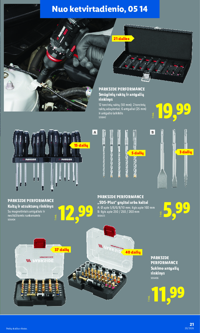 lidl - NE MAISTO PREKIŲ PASIŪLYMAI (2026-05-11 - 2026-05-17) - page: 21