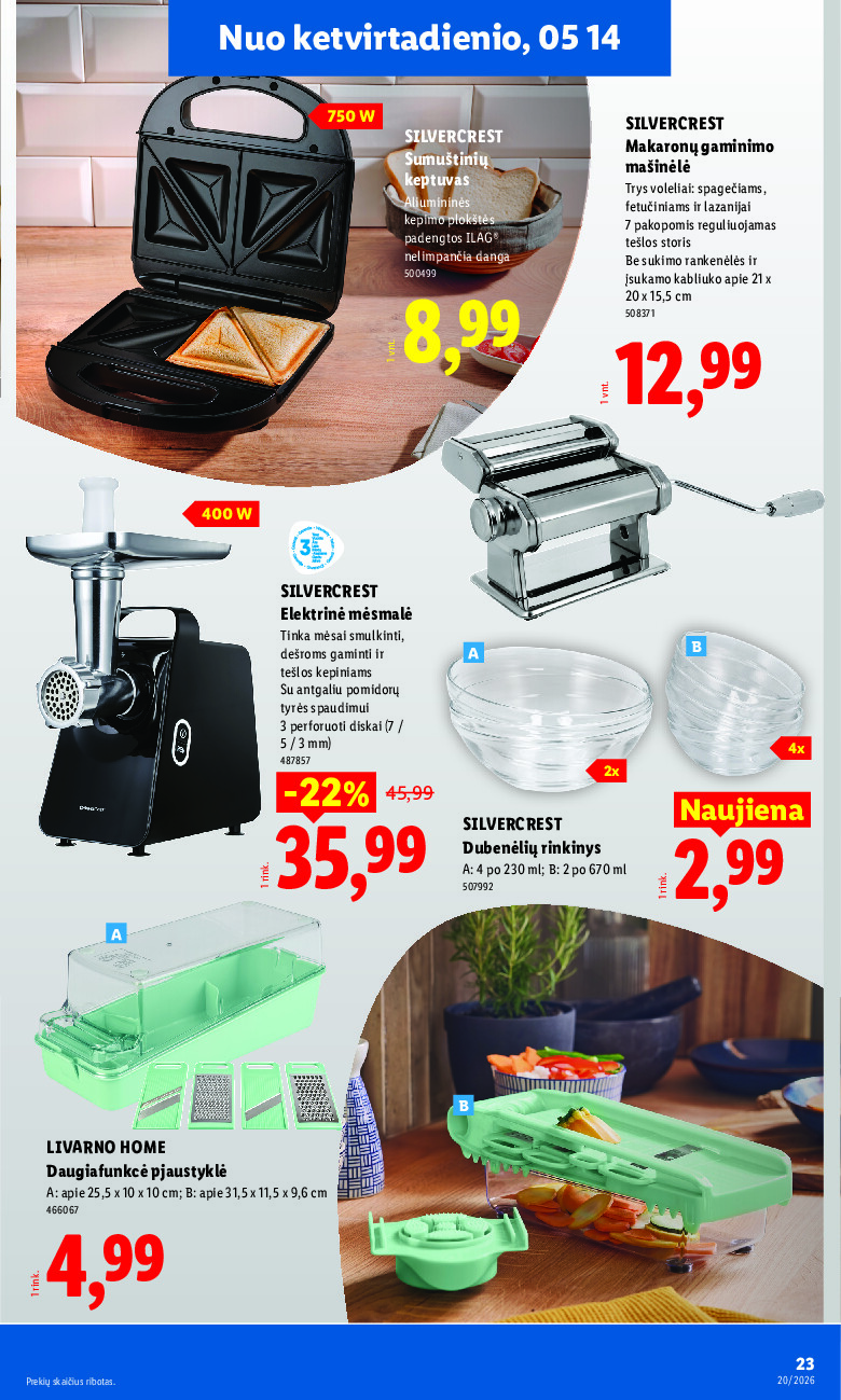 lidl - NE MAISTO PREKIŲ PASIŪLYMAI (2026-05-11 - 2026-05-17) - page: 23