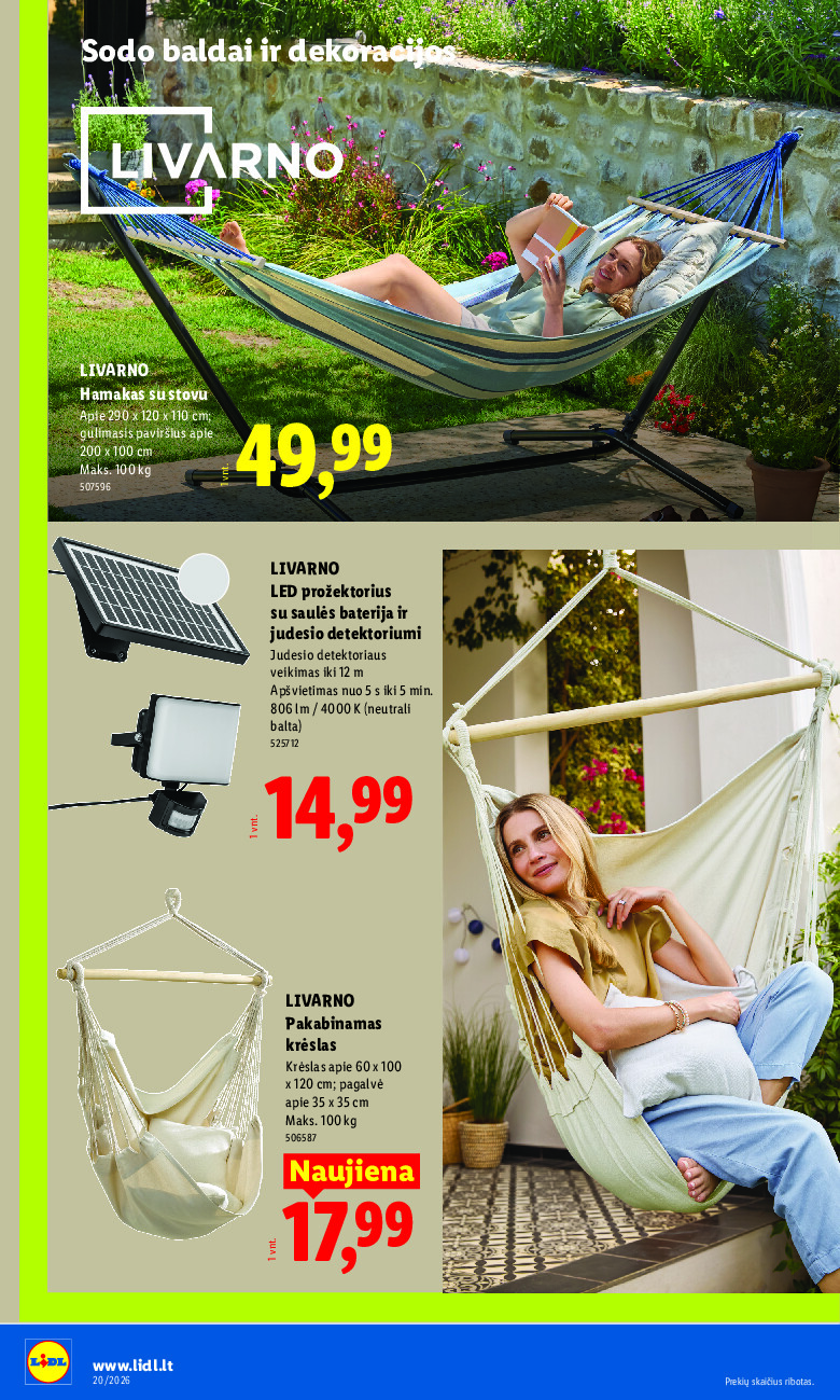 lidl - NE MAISTO PREKIŲ PASIŪLYMAI (2026-05-11 - 2026-05-17) - page: 4