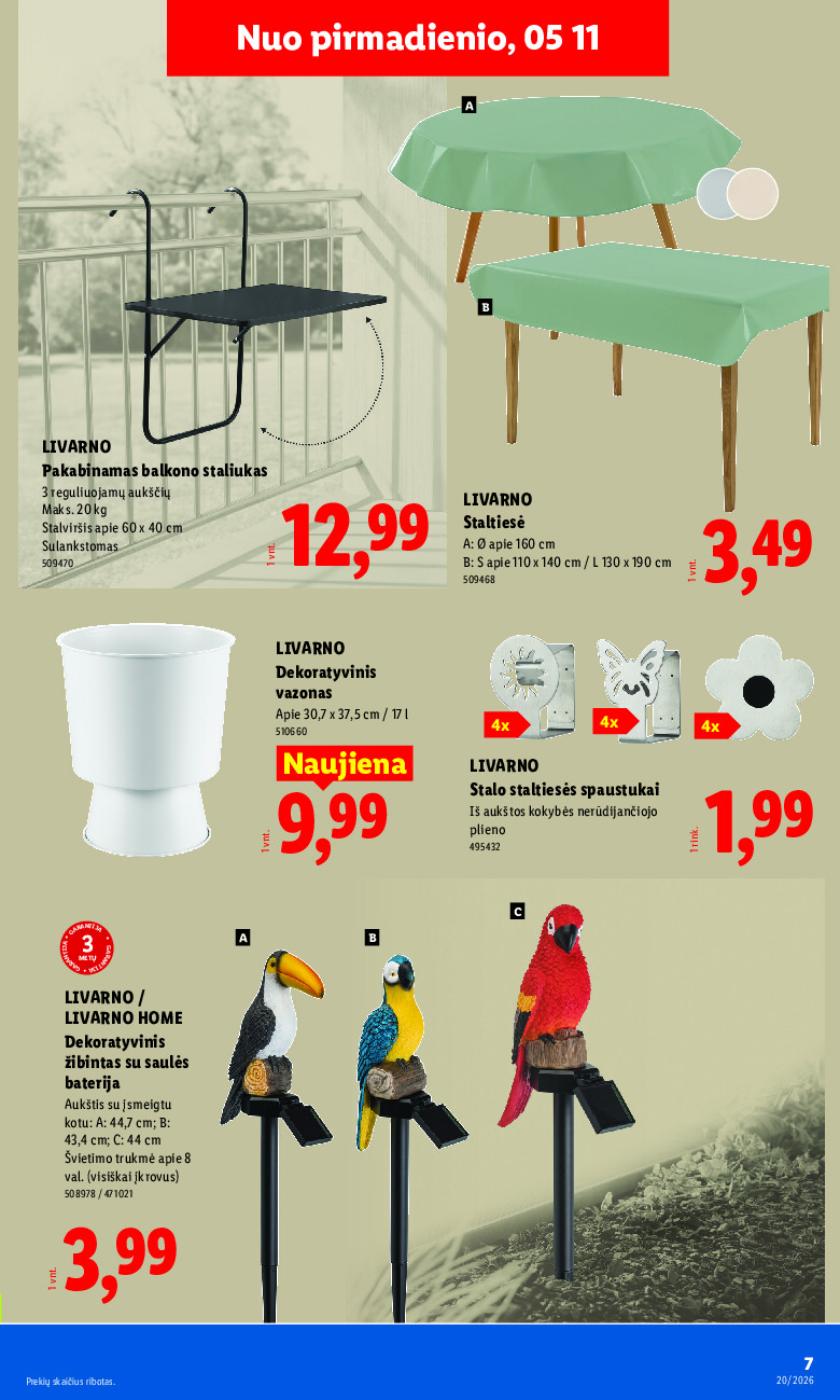 lidl - NE MAISTO PREKIŲ PASIŪLYMAI (2026-05-11 - 2026-05-17) - page: 7