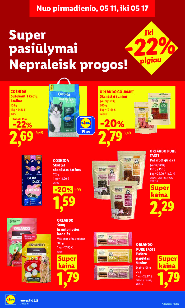 lidl - MAISTO PREKIŲ PASIŪLYMAI (2026-05-11 - 2026-05-17) - page: 18
