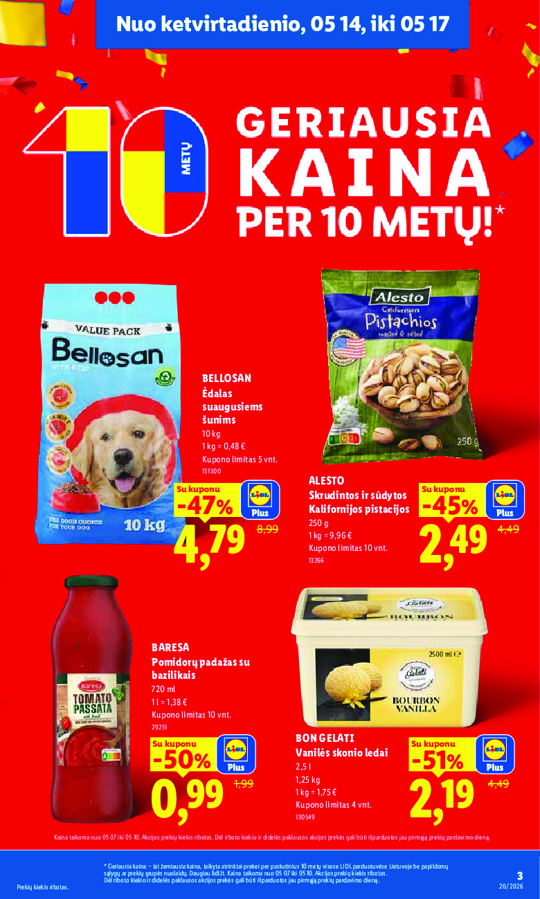 lidl - MAISTO PREKIŲ PASIŪLYMAI (2026-05-11 - 2026-05-17) - page: 3