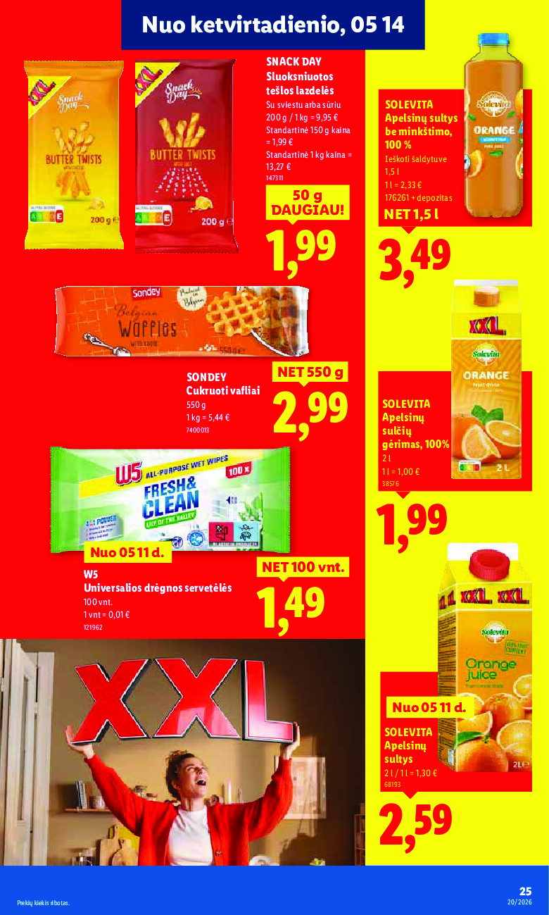 lidl - MAISTO PREKIŲ PASIŪLYMAI (2026-05-11 - 2026-05-17) - page: 25