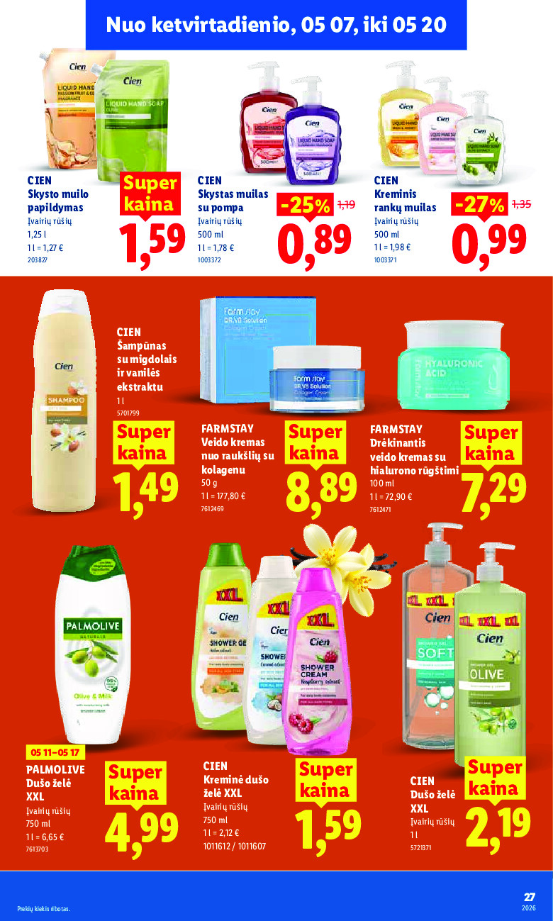 lidl - MAISTO PREKIŲ PASIŪLYMAI (2026-05-11 - 2026-05-17) - page: 27