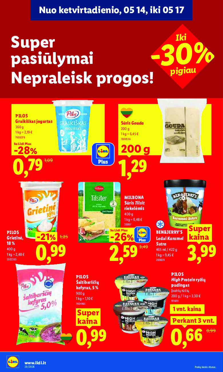 lidl - MAISTO PREKIŲ PASIŪLYMAI (2026-05-11 - 2026-05-17) - page: 38