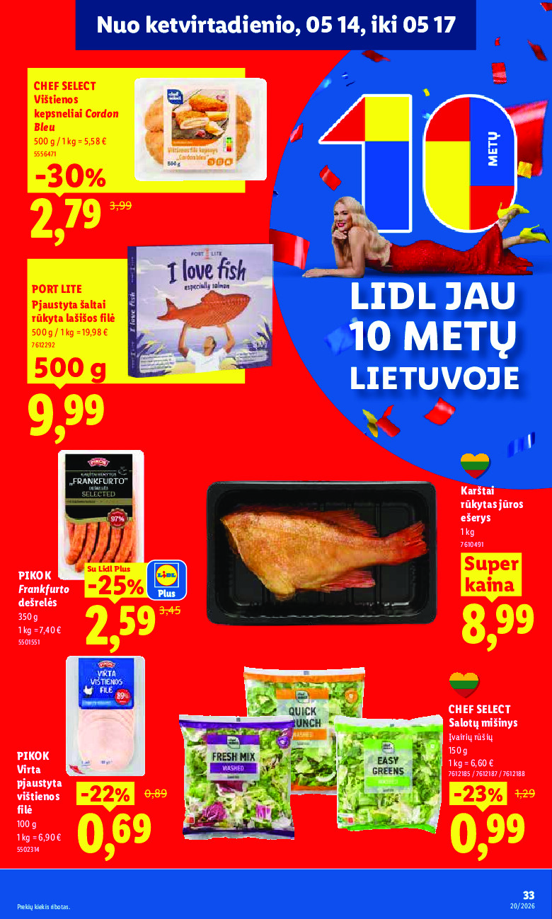 lidl - MAISTO PREKIŲ PASIŪLYMAI (2026-05-11 - 2026-05-17) - page: 39