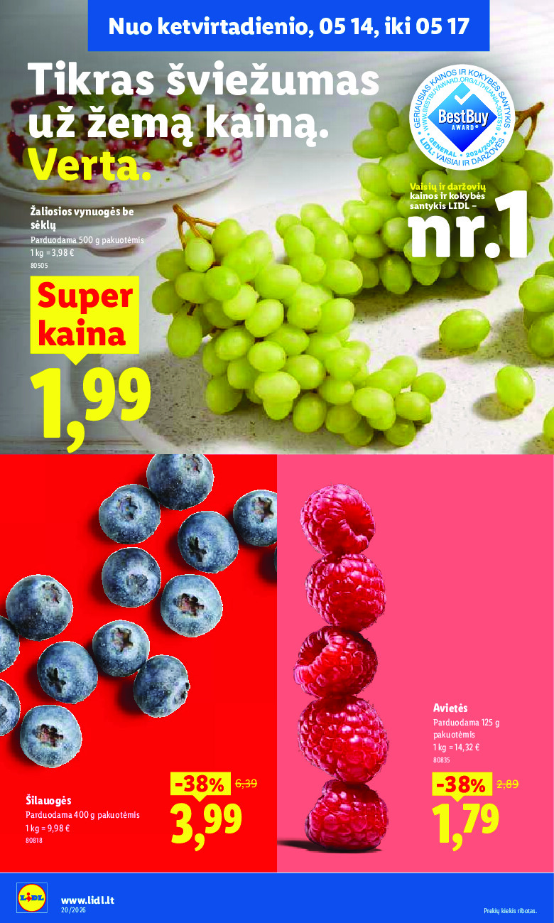 lidl - MAISTO PREKIŲ PASIŪLYMAI (2026-05-11 - 2026-05-17) - page: 42