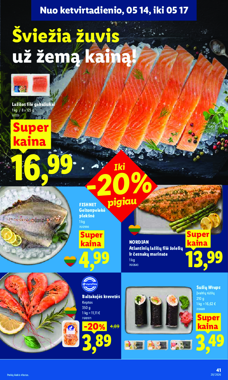 lidl - MAISTO PREKIŲ PASIŪLYMAI (2026-05-11 - 2026-05-17) - page: 47