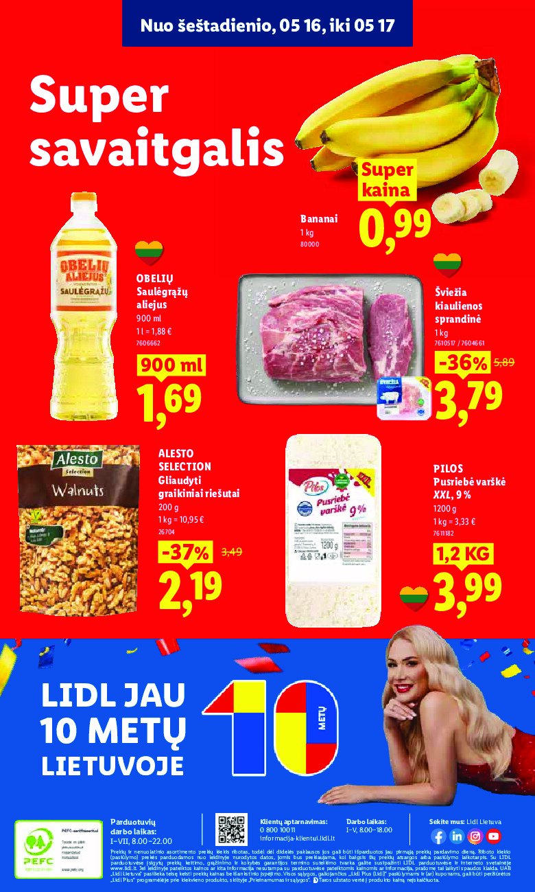 lidl - MAISTO PREKIŲ PASIŪLYMAI (2026-05-11 - 2026-05-17) - page: 50
