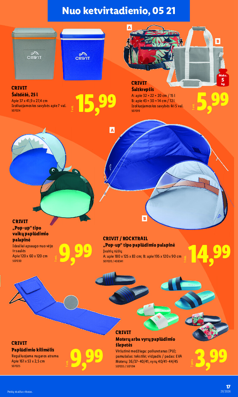lidl - NE MAISTO PREKIŲ PASIŪLYMAI (2026-05-18 - 2026-05-24) - page: 17