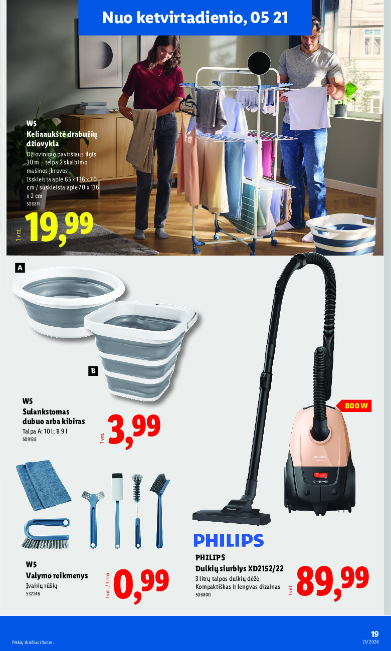 lidl - NE MAISTO PREKIŲ PASIŪLYMAI (2026-05-18 - 2026-05-24) - page: 19