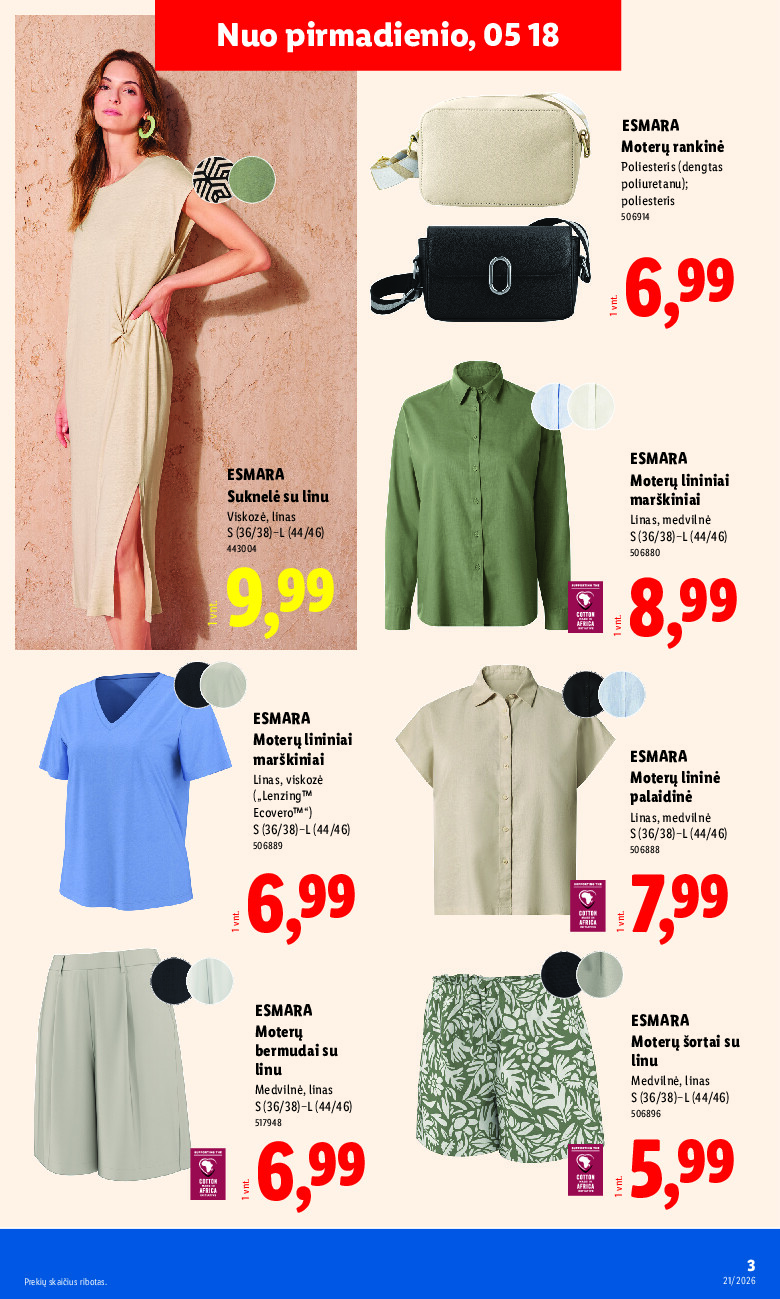 lidl - NE MAISTO PREKIŲ PASIŪLYMAI (2026-05-18 - 2026-05-24) - page: 3