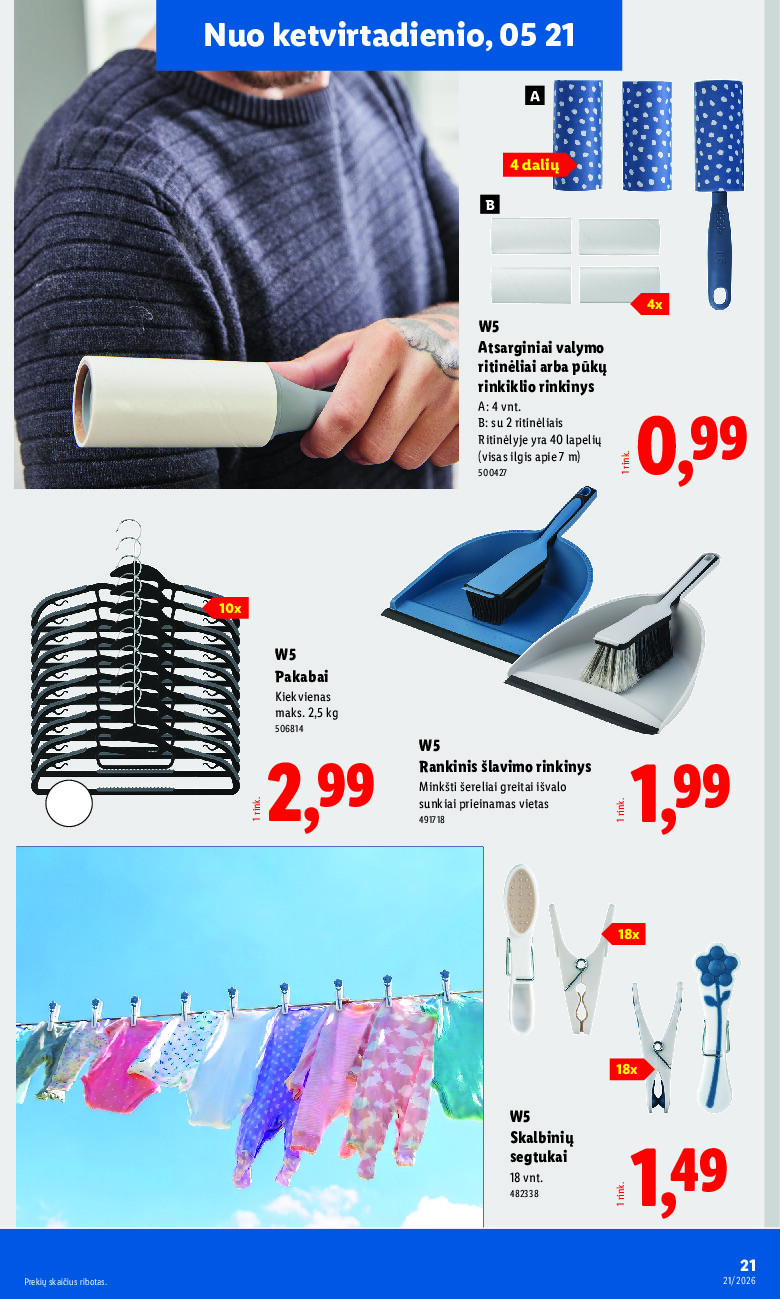 lidl - NE MAISTO PREKIŲ PASIŪLYMAI (2026-05-18 - 2026-05-24) - page: 21
