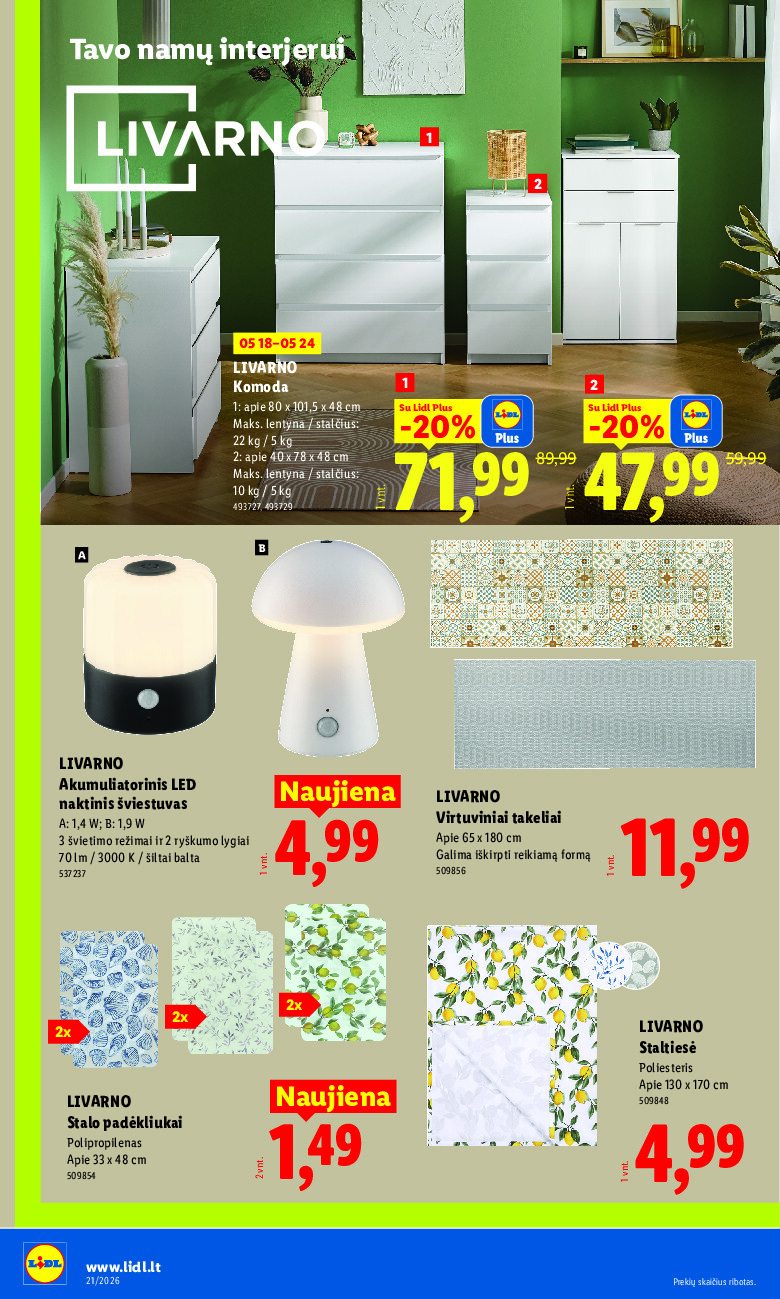 lidl - NE MAISTO PREKIŲ PASIŪLYMAI (2026-05-18 - 2026-05-24) - page: 6