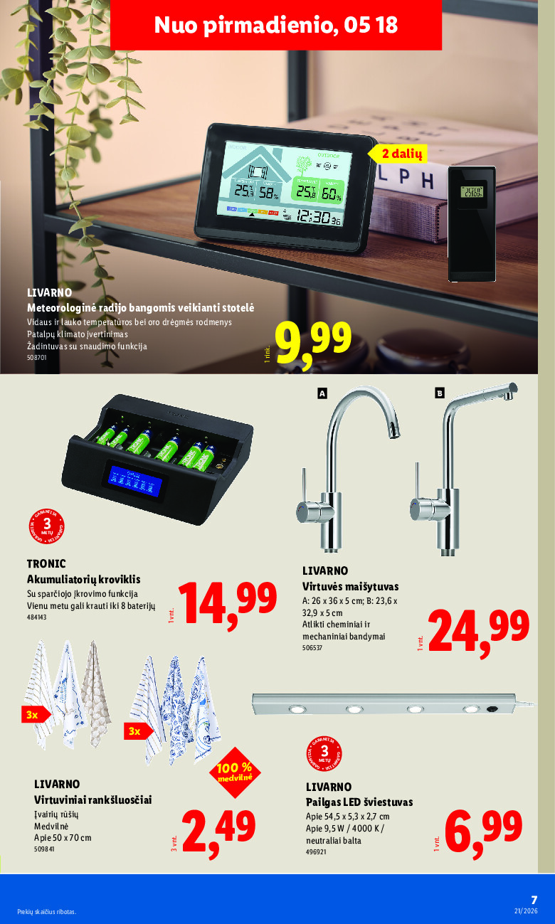 lidl - NE MAISTO PREKIŲ PASIŪLYMAI (2026-05-18 - 2026-05-24) - page: 7