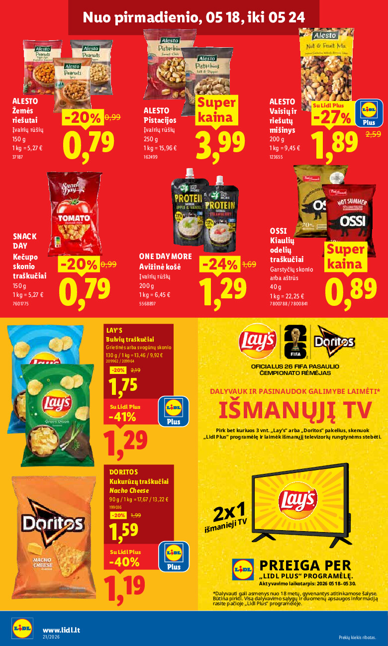lidl - MAISTO PREKIŲ PASIŪLYMAI (2026-05-18 - 2026-05-24) - page: 18