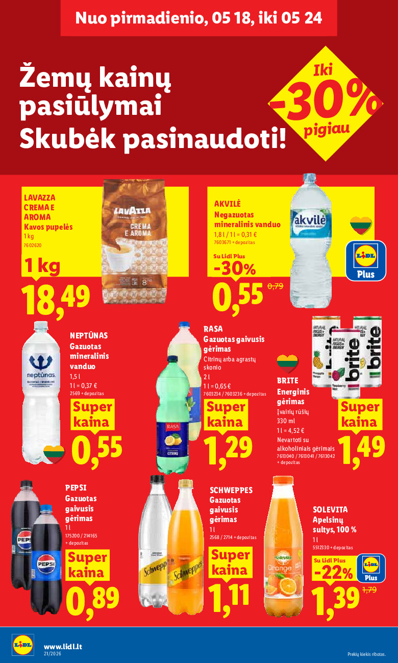 lidl - MAISTO PREKIŲ PASIŪLYMAI (2026-05-18 - 2026-05-24) - page: 20