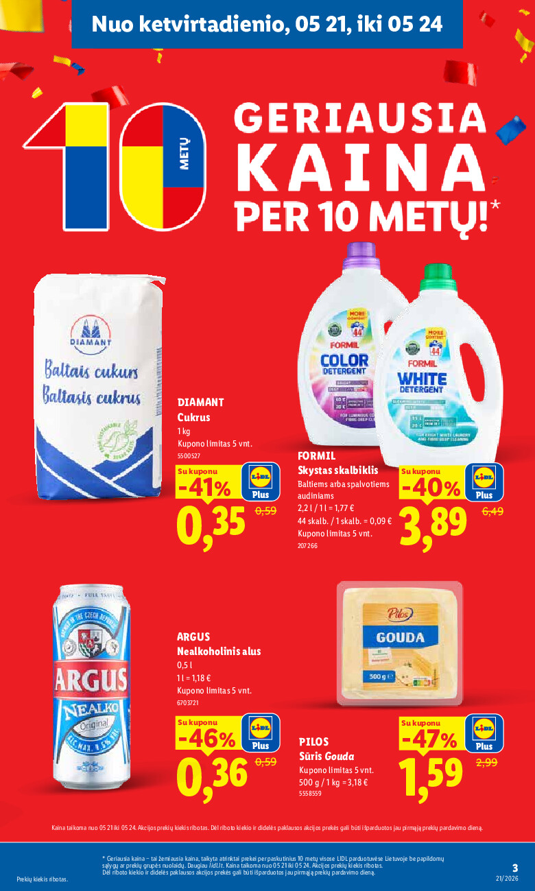 lidl - MAISTO PREKIŲ PASIŪLYMAI (2026-05-18 - 2026-05-24) - page: 3